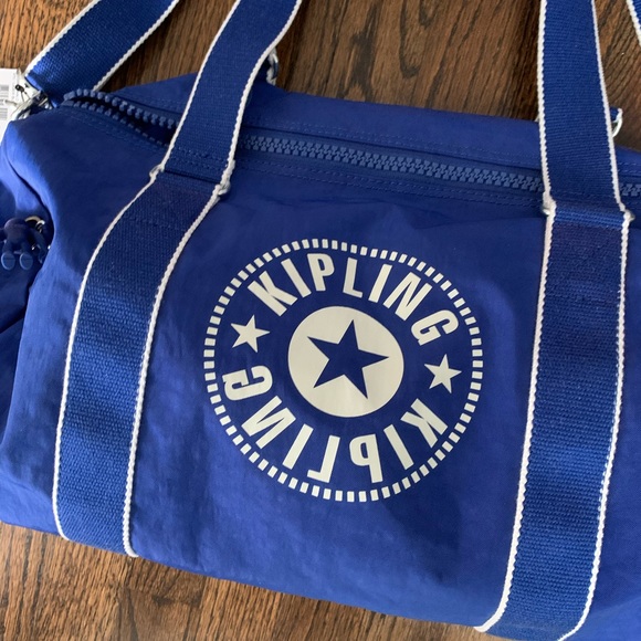 Brand New Kipling Onalo Duffle Bag Laser Blue - Picture 6 of 15
